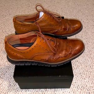 Cole Haan Zero Grand wing Tips Tan Size 11.5